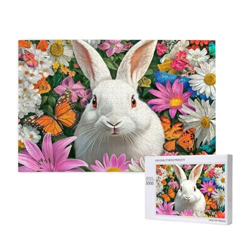 Puzzle 500 Teile Kaninchen Klassische Puzzles für Erwachsene Blume Anspruchsvolles und Lustig Kreatives Unterhaltungsspiel, Holzpuzzle für Erwachsene Als Feiertage Geschenk fur Frauen 2T-156 Puzzle 500 Teile Kaninchen Klassische Puzzles für Erwachsene Blume Anspruchsvolles und Lustig Kreatives Unterhaltungsspiel, Holzpuzzle für Erwachsene Als Feiertage Geschenk fur Frauen 2T-156 von Tamalsj