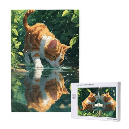 Puzzle 500 Teile Katze Klassische Puzzles für Erwachsene Blatt Anspruchsvolles und Lustig Kreatives Unterhaltungsspiel, Holzpuzzle für Erwachsene Als Geburtstags Feiertage Geschenk fur Frauen 2T-1628 Puzzle 500 Teile Katze Klassische Puzzles für Erwachsene Blatt Anspruchsvolles und Lustig Kreatives Unterhaltungsspiel, Holzpuzzle für Erwachsene Als Geburtstags Feiertage Geschenk fur Frauen 2T-1628 von Tamalsj