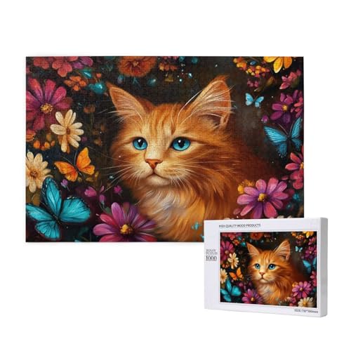 Puzzle 500 Teile Katze Klassische Puzzles für Erwachsene Blume Anspruchsvolles und Lustig Kreatives Unterhaltungsspiel,Holzpuzzle für Erwachsene Als Geburtstags Feiertage Geschenk fur Frauen 2T-832 Puzzle 500 Teile Katze Klassische Puzzles für Erwachsene Blume Anspruchsvolles und Lustig Kreatives Unterhaltungsspiel,Holzpuzzle für Erwachsene Als Geburtstags Feiertage Geschenk fur Frauen 2T-832 von Tamalsj