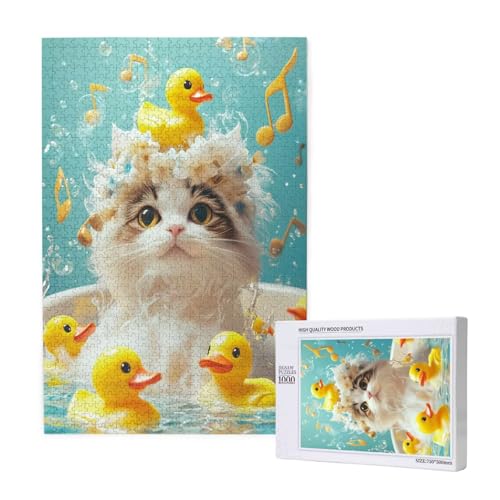 Puzzle 500 Teile Katze Klassische Puzzles für Erwachsene Ente Anspruchsvolles und Lustig Kreatives Unterhaltungsspiel,Holzpuzzle für Erwachsene Als Geburtstags Feiertage Geschenk fur Frauen 2T-1382 Puzzle 500 Teile Katze Klassische Puzzles für Erwachsene Ente Anspruchsvolles und Lustig Kreatives Unterhaltungsspiel,Holzpuzzle für Erwachsene Als Geburtstags Feiertage Geschenk fur Frauen 2T-1382 von Tamalsj