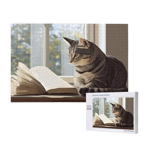 Puzzle 500 Teile Katze Klassische Puzzles für Erwachsene Fenster Anspruchsvolles und Lustig Kreatives Unterhaltungsspiel, Holzpuzzle für Erwachsene Als Geburtstags Feiertage Geschenk fur Frauen 2T-565 Puzzle 500 Teile Katze Klassische Puzzles für Erwachsene Fenster Anspruchsvolles und Lustig Kreatives Unterhaltungsspiel, Holzpuzzle für Erwachsene Als Geburtstags Feiertage Geschenk fur Frauen 2T-565 von Tamalsj