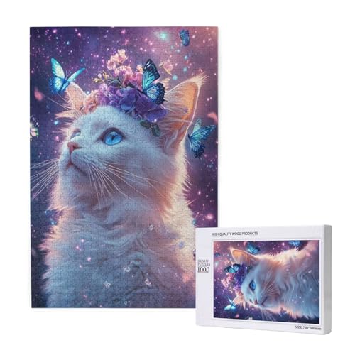 Puzzle 500 Teile Katze Klassische Puzzles für Erwachsene Schmetterling Anspruchsvolles und Lustig Kreatives Unterhaltungsspiel, Holzpuzzle für Erwachsene Als Feiertage Geschenk fur Frauen 2T-2046 Puzzle 500 Teile Katze Klassische Puzzles für Erwachsene Schmetterling Anspruchsvolles und Lustig Kreatives Unterhaltungsspiel, Holzpuzzle für Erwachsene Als Feiertage Geschenk fur Frauen 2T-2046 von Tamalsj