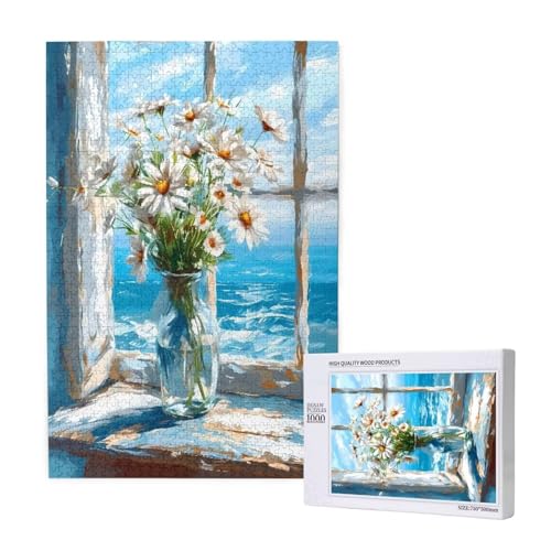 Puzzle 500 Teile Meer Klassische Puzzles für Erwachsene Gänseblümchen Anspruchsvolles und Lustig Kreatives Unterhaltungsspiel, Holzpuzzle für Erwachsene Als Feiertage Geschenk fur Frauen 2T-1625 von Tamalsj