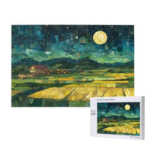 Puzzle 500 Teile Mond Klassische Puzzles für Erwachsene Bauernhof Entspannen und Lustig Kreatives Unterhaltungsspiel, Holzpuzzle für Erwachsene Als Geburtstags Feiertage Geschenk fur Frauen 2T-127 Puzzle 500 Teile Mond Klassische Puzzles für Erwachsene Bauernhof Entspannen und Lustig Kreatives Unterhaltungsspiel, Holzpuzzle für Erwachsene Als Geburtstags Feiertage Geschenk fur Frauen 2T-127 von Tamalsj