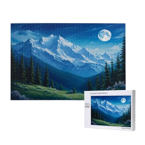 Puzzle 500 Teile Mond Klassische Puzzles für Erwachsene Berg Anspruchsvolles und Lustig Kreatives Unterhaltungsspiel, Holzpuzzle für Erwachsene Als Geburtstags und Feiertage Geschenk fur Frauen 2T-24 Puzzle 500 Teile Mond Klassische Puzzles für Erwachsene Berg Anspruchsvolles und Lustig Kreatives Unterhaltungsspiel, Holzpuzzle für Erwachsene Als Geburtstags und Feiertage Geschenk fur Frauen 2T-24 von Tamalsj