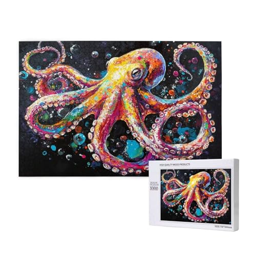 Puzzle 500 Teile Oktopus Klassische Puzzles für Erwachsene Bunt Anspruchsvolles und Lustig Kreatives Unterhaltungsspiel, Holzpuzzle für Erwachsene Als Geburtstags Feiertage Geschenk fur Frauen 2T-713 Puzzle 500 Teile Oktopus Klassische Puzzles für Erwachsene Bunt Anspruchsvolles und Lustig Kreatives Unterhaltungsspiel, Holzpuzzle für Erwachsene Als Geburtstags Feiertage Geschenk fur Frauen 2T-713 von Tamalsj