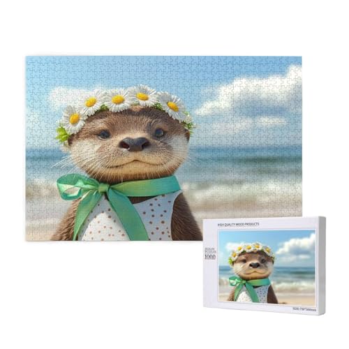 Puzzle 500 Teile Otter Klassische Puzzles für Erwachsene Gänseblümchen Anspruchsvolles und Lustig Kreatives Unterhaltungsspiel, Holzpuzzle für Erwachsene Als Feiertage Geschenk fur Frauen 2T-362 Puzzle 500 Teile Otter Klassische Puzzles für Erwachsene Gänseblümchen Anspruchsvolles und Lustig Kreatives Unterhaltungsspiel, Holzpuzzle für Erwachsene Als Feiertage Geschenk fur Frauen 2T-362 von Tamalsj