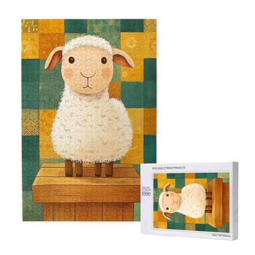 Puzzle 500 Teile Schaf Klassische Puzzles für Erwachsene Niedlich Anspruchsvolles und Lustig Kreatives Unterhaltungsspiel, Holzpuzzle für Erwachsene Als Feiertage Geschenk fur Frauen 2T-1937 Puzzle 500 Teile Schaf Klassische Puzzles für Erwachsene Niedlich Anspruchsvolles und Lustig Kreatives Unterhaltungsspiel, Holzpuzzle für Erwachsene Als Feiertage Geschenk fur Frauen 2T-1937 von Tamalsj
