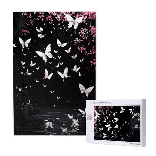 Puzzle 500 Teile Schmetterling Klassische Puzzles für Erwachsene Landschaft Anspruchsvolles und Lustig Kreatives Unterhaltungsspiel, Holzpuzzle für Erwachsene Als Feiertage Geschenk fur Frauen 2T-1358 von Tamalsj