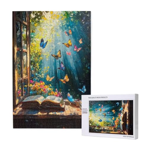 Puzzle 500 Teile Schmetterling Klassische Puzzles für Erwachsene Wald Anspruchsvolles und Lustig Kreatives Unterhaltungsspiel, Holzpuzzle für Erwachsene Als Feiertage Geschenk fur Frauen 2T-1215 Puzzle 500 Teile Schmetterling Klassische Puzzles für Erwachsene Wald Anspruchsvolles und Lustig Kreatives Unterhaltungsspiel, Holzpuzzle für Erwachsene Als Feiertage Geschenk fur Frauen 2T-1215 von Tamalsj