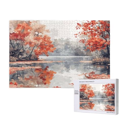 Puzzle 500 Teile See Klassische Puzzles für Erwachsene Baum Anspruchsvolles und Lustig Kreatives Unterhaltungsspiel, Holzpuzzle für Erwachsene Als Geburtstags und Feiertage Geschenk fur Frauen 2T-822 Puzzle 500 Teile See Klassische Puzzles für Erwachsene Baum Anspruchsvolles und Lustig Kreatives Unterhaltungsspiel, Holzpuzzle für Erwachsene Als Geburtstags und Feiertage Geschenk fur Frauen 2T-822 von Tamalsj