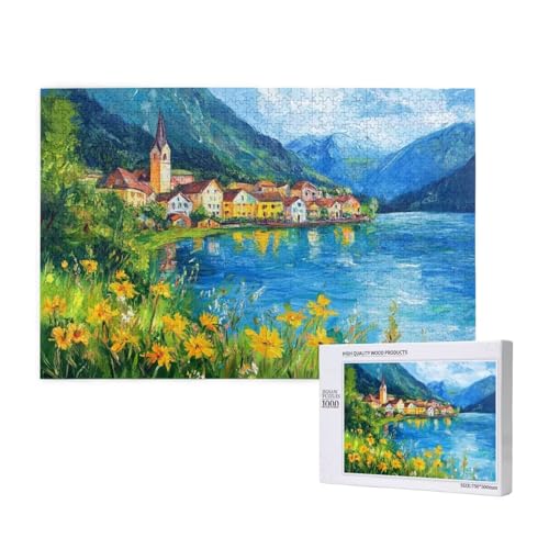 Puzzle 500 Teile See Klassische Puzzles für Erwachsene Berg Anspruchsvolles und Lustig Kreatives Unterhaltungsspiel, Holzpuzzle für Erwachsene Als Geburtstags und Feiertage Geschenk fur Frauen 2T-846 Puzzle 500 Teile See Klassische Puzzles für Erwachsene Berg Anspruchsvolles und Lustig Kreatives Unterhaltungsspiel, Holzpuzzle für Erwachsene Als Geburtstags und Feiertage Geschenk fur Frauen 2T-846 von Tamalsj
