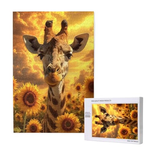 Puzzle 500 Teile Sonnenblume Klassische Puzzles für Erwachsene Giraffe Anspruchsvolles und Lustig Kreatives Unterhaltungsspiel, Holzpuzzle für Erwachsene Als Feiertage Geschenk fur Frauen 2T-1639 Puzzle 500 Teile Sonnenblume Klassische Puzzles für Erwachsene Giraffe Anspruchsvolles und Lustig Kreatives Unterhaltungsspiel, Holzpuzzle für Erwachsene Als Feiertage Geschenk fur Frauen 2T-1639 von Tamalsj