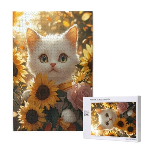 Puzzle 500 Teile Sonnenblume Klassische Puzzles für Erwachsene Katze Anspruchsvolles und Lustig Kreatives Unterhaltungsspiel, Holzpuzzle für Erwachsene Als Feiertage Geschenk fur Frauen 2T-2009 Puzzle 500 Teile Sonnenblume Klassische Puzzles für Erwachsene Katze Anspruchsvolles und Lustig Kreatives Unterhaltungsspiel, Holzpuzzle für Erwachsene Als Feiertage Geschenk fur Frauen 2T-2009 von Tamalsj