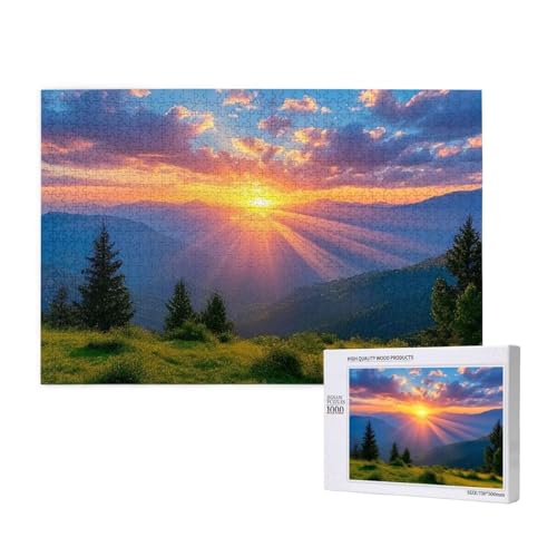 Puzzle 500 Teile Sonnenuntergang Klassische Puzzles für Erwachsene Berg Anspruchsvolles und Lustig Kreatives Unterhaltungsspiel, Holzpuzzle für Erwachsene Als Feiertage Geschenk fur Frauen 2T-484 Puzzle 500 Teile Sonnenuntergang Klassische Puzzles für Erwachsene Berg Anspruchsvolles und Lustig Kreatives Unterhaltungsspiel, Holzpuzzle für Erwachsene Als Feiertage Geschenk fur Frauen 2T-484 von Tamalsj