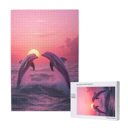 Puzzle 500 Teile Sonnenuntergang Klassische Puzzles für Erwachsene Delphin Anspruchsvolles und Lustig Kreatives Unterhaltungsspiel, Holzpuzzle für Erwachsene Als Feiertage Geschenk fur Frauen 2T-1238 Puzzle 500 Teile Sonnenuntergang Klassische Puzzles für Erwachsene Delphin Anspruchsvolles und Lustig Kreatives Unterhaltungsspiel, Holzpuzzle für Erwachsene Als Feiertage Geschenk fur Frauen 2T-1238 von Tamalsj