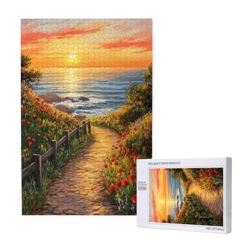 Puzzle 500 Teile Sonnenuntergang Klassische Puzzles für Erwachsene Meer Anspruchsvolles und Lustig Kreatives Unterhaltungsspiel, Holzpuzzle für Erwachsene Als Feiertage Geschenk fur Frauen 2T-1451 Puzzle 500 Teile Sonnenuntergang Klassische Puzzles für Erwachsene Meer Anspruchsvolles und Lustig Kreatives Unterhaltungsspiel, Holzpuzzle für Erwachsene Als Feiertage Geschenk fur Frauen 2T-1451 von Tamalsj
