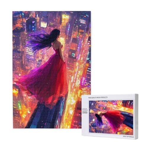 Puzzle 500 Teile Stadt Klassische Puzzles für Erwachsene Frau Anspruchsvolles und Lustig Kreatives Unterhaltungsspiel,Holzpuzzle für Erwachsene Als Geburtstags Feiertage Geschenk fur Frauen 2T-1181 von Tamalsj