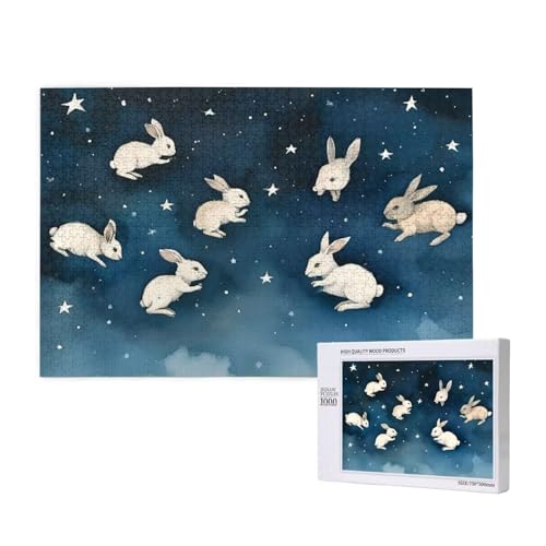 Puzzle 500 Teile Sternenhimmel Klassische Puzzles für Erwachsene Kaninchen Anspruchsvolles und Lustig Kreatives Unterhaltungsspiel, Holzpuzzle für Erwachsene Als Feiertage Geschenk fur Frauen 2T-528 Puzzle 500 Teile Sternenhimmel Klassische Puzzles für Erwachsene Kaninchen Anspruchsvolles und Lustig Kreatives Unterhaltungsspiel, Holzpuzzle für Erwachsene Als Feiertage Geschenk fur Frauen 2T-528 von Tamalsj