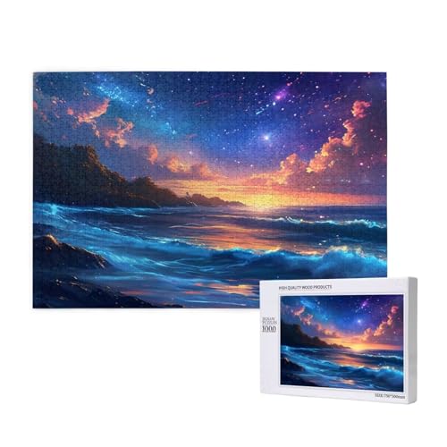 Puzzle 500 Teile Sternenhimmel Klassische Puzzles für Erwachsene Meer Anspruchsvolles und Lustig Kreatives Unterhaltungsspiel, Holzpuzzle für Erwachsene Als Feiertage Geschenk fur Frauen 2T-59 Puzzle 500 Teile Sternenhimmel Klassische Puzzles für Erwachsene Meer Anspruchsvolles und Lustig Kreatives Unterhaltungsspiel, Holzpuzzle für Erwachsene Als Feiertage Geschenk fur Frauen 2T-59 von Tamalsj