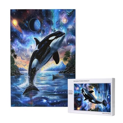 Puzzle 500 Teile Sternenhimmel Klassische Puzzles für Erwachsene Wal Anspruchsvolles und Lustig Kreatives Unterhaltungsspiel, Holzpuzzle für Erwachsene Als Feiertage Geschenk fur Frauen 2T-1141 von Tamalsj