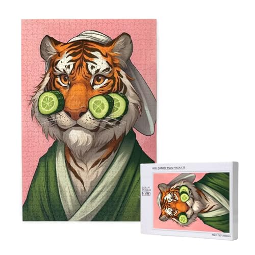Puzzle 500 Teile Tiger Klassische Puzzles für Erwachsene Karikatur Anspruchsvolles und Lustig Kreatives Unterhaltungsspiel, Holzpuzzle für Erwachsene Als Feiertage Geschenk fur Frauen 2T-1554 Puzzle 500 Teile Tiger Klassische Puzzles für Erwachsene Karikatur Anspruchsvolles und Lustig Kreatives Unterhaltungsspiel, Holzpuzzle für Erwachsene Als Feiertage Geschenk fur Frauen 2T-1554 von Tamalsj