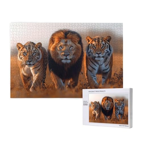 Puzzle 500 Teile Tiger Klassische Puzzles für Erwachsene Löwe Anspruchsvolles und Lustig Kreatives Unterhaltungsspiel,Holzpuzzle für Erwachsene Als Geburtstags und Feiertage Geschenk fur Frauen 2T-339 Puzzle 500 Teile Tiger Klassische Puzzles für Erwachsene Löwe Anspruchsvolles und Lustig Kreatives Unterhaltungsspiel,Holzpuzzle für Erwachsene Als Geburtstags und Feiertage Geschenk fur Frauen 2T-339 von Tamalsj