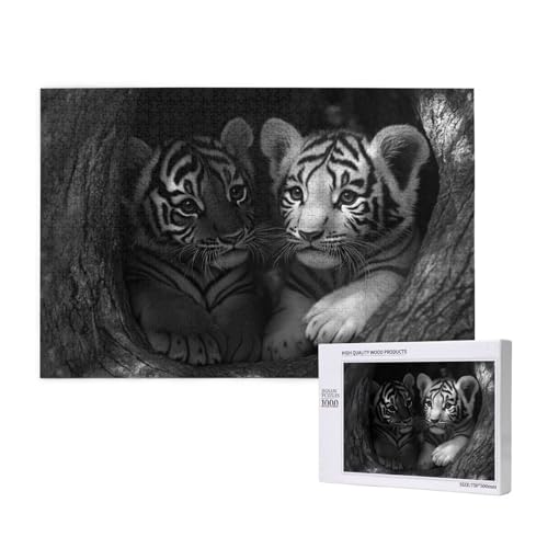 Puzzle 500 Teile Tiger Klassische Puzzles für Erwachsene Tier Anspruchsvolles und Lustig Kreatives Unterhaltungsspiel, Holzpuzzle für Erwachsene Als Geburtstags und Feiertage Geschenk fur Frauen 2T-85 von Tamalsj
