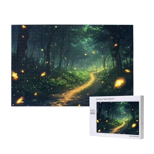 Puzzle 500 Teile Wald Klassische Puzzles für Erwachsene Traum Anspruchsvolles und Lustig Kreatives Unterhaltungsspiel,Holzpuzzle für Erwachsene Als Geburtstags und Feiertage Geschenk fur Frauen 2T-475 von Tamalsj