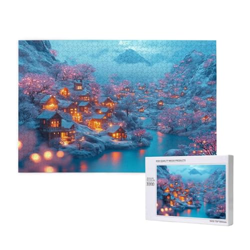 Puzzle 500 Teile Winter Klassische Puzzles für Erwachsene Kleine Stadt Anspruchsvolles und Lustig Kreatives Unterhaltungsspiel, Holzpuzzle für Erwachsene Als Feiertage Geschenk fur Frauen 2T-1057 Puzzle 500 Teile Winter Klassische Puzzles für Erwachsene Kleine Stadt Anspruchsvolles und Lustig Kreatives Unterhaltungsspiel, Holzpuzzle für Erwachsene Als Feiertage Geschenk fur Frauen 2T-1057 von Tamalsj