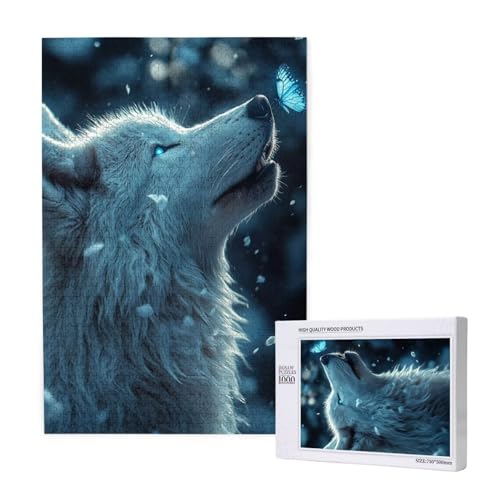 Puzzle 500 Teile Wolf Klassische Puzzles für Erwachsene Schmetterling Anspruchsvolles und Lustig Kreatives Unterhaltungsspiel, Holzpuzzle für Erwachsene Als Feiertage Geschenk fur Frauen 2T-1287 Puzzle 500 Teile Wolf Klassische Puzzles für Erwachsene Schmetterling Anspruchsvolles und Lustig Kreatives Unterhaltungsspiel, Holzpuzzle für Erwachsene Als Feiertage Geschenk fur Frauen 2T-1287 von Tamalsj