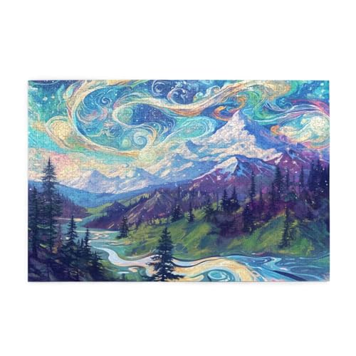 Puzzle 5000 Teile Abstrakt, Landschaft Holz XXL Puzzle Erwachsene mit Schachtel und Poster, Schwierige, Herausfordernde und Interessant Spiele für Anfänger, Frauen Wohndekoration Geschenke 1T-1545 Puzzle 5000 Teile Abstrakt, Landschaft Holz XXL Puzzle Erwachsene mit Schachtel und Poster, Schwierige, Herausfordernde und Interessant Spiele für Anfänger, Frauen Wohndekoration Geschenke 1T-1545 von Tamalsj