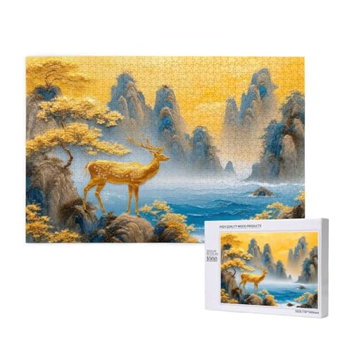 Puzzle 5000 Teile Berg Klassische Puzzles für Erwachsene Reh Anspruchsvolles und Lustig Kreatives Unterhaltungsspiel, Holzpuzzle für Erwachsene Als Geburtstags und Feiertage Geschenk fur Frauen 2T-526 Puzzle 5000 Teile Berg Klassische Puzzles für Erwachsene Reh Anspruchsvolles und Lustig Kreatives Unterhaltungsspiel, Holzpuzzle für Erwachsene Als Geburtstags und Feiertage Geschenk fur Frauen 2T-526 von Tamalsj