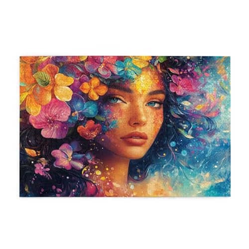 Puzzle 5000 Teile Blume, Frau Holz XXL Puzzle Erwachsene mit Schachtel und Poster, Schwierige, Herausfordernde und Interessant Spiele für Anfänger, Geschenke für Männer/Frauen Wohndekoration 1T-587 Puzzle 5000 Teile Blume, Frau Holz XXL Puzzle Erwachsene mit Schachtel und Poster, Schwierige, Herausfordernde und Interessant Spiele für Anfänger, Geschenke für Männer/Frauen Wohndekoration 1T-587 von Tamalsj