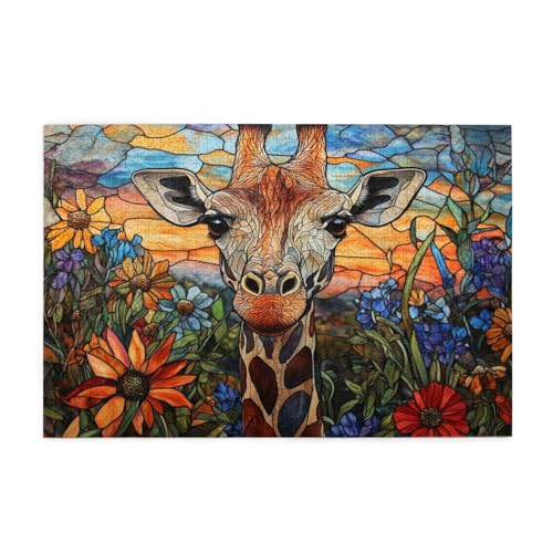 Puzzle 5000 Teile Blume, Giraffe Holz XXL Puzzle Erwachsene mit Schachtel und Poster, Schwierige, Herausfordernde und Interessant Spiele für Anfänger, Männer/Frauen Wohndekoration Geschenke 1T-1689 Puzzle 5000 Teile Blume, Giraffe Holz XXL Puzzle Erwachsene mit Schachtel und Poster, Schwierige, Herausfordernde und Interessant Spiele für Anfänger, Männer/Frauen Wohndekoration Geschenke 1T-1689 von Tamalsj