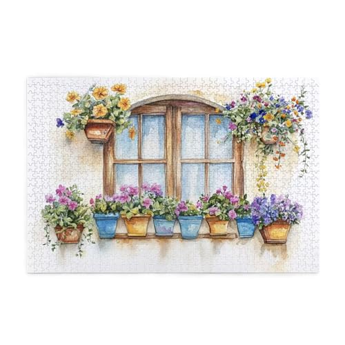 Puzzle 5000 Teile Blume, Landschaft Holz XXL Puzzle Erwachsene mit Schachtel und Poster, Schwierige, Herausfordernde und Interessant Spiele für Anfänger, Männer/Frauen Wohndekoration Geschenke 1T-994 von Tamalsj