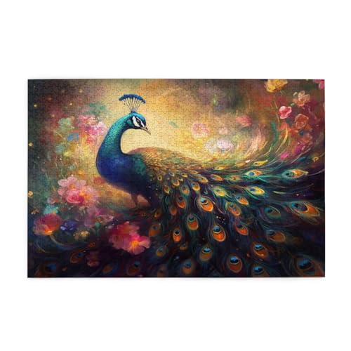 Puzzle 5000 Teile Blume, Pfau Holz XXL Puzzle Erwachsene mit Schachtel und Poster, Schwierige, Herausfordernde und Interessant Spiele für Anfänger, Geschenke für Männer/Frauen Wohndekoration 1T-515 Puzzle 5000 Teile Blume, Pfau Holz XXL Puzzle Erwachsene mit Schachtel und Poster, Schwierige, Herausfordernde und Interessant Spiele für Anfänger, Geschenke für Männer/Frauen Wohndekoration 1T-515 von Tamalsj