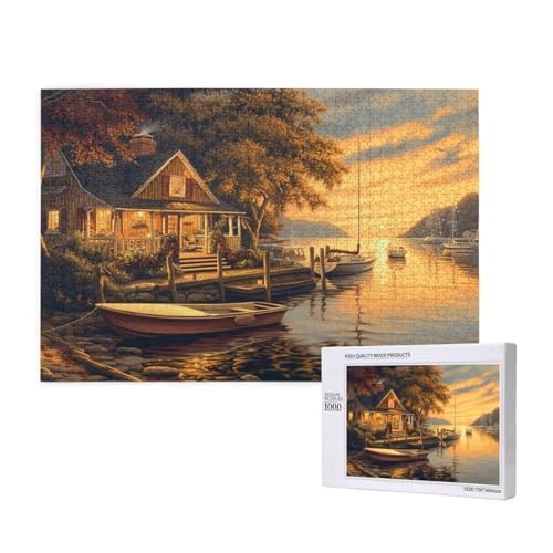 Puzzle 5000 Teile Boot Klassische Puzzles für Erwachsene Sonnenuntergang Anspruchsvolles und Lustig Kreatives Unterhaltungsspiel, Holzpuzzle für Erwachsene Als Feiertage Geschenk fur Frauen 2T-1028 Puzzle 5000 Teile Boot Klassische Puzzles für Erwachsene Sonnenuntergang Anspruchsvolles und Lustig Kreatives Unterhaltungsspiel, Holzpuzzle für Erwachsene Als Feiertage Geschenk fur Frauen 2T-1028 von Tamalsj