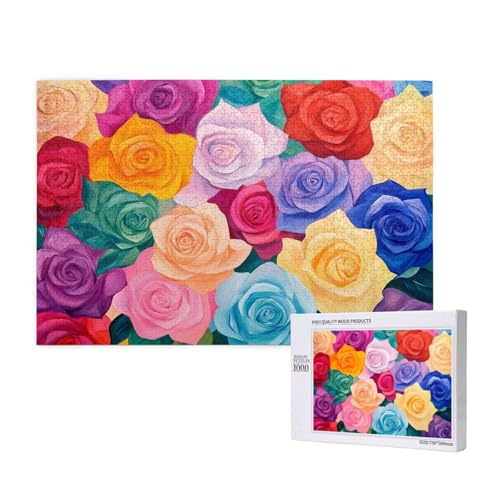 Puzzle 5000 Teile Bunt Klassische Puzzles für Erwachsene Rose Anspruchsvolles und Lustig Kreatives Unterhaltungsspiel,Holzpuzzle für Erwachsene Als Geburtstags und Feiertage Geschenk fur Frauen 2T-236 Puzzle 5000 Teile Bunt Klassische Puzzles für Erwachsene Rose Anspruchsvolles und Lustig Kreatives Unterhaltungsspiel,Holzpuzzle für Erwachsene Als Geburtstags und Feiertage Geschenk fur Frauen 2T-236 von Tamalsj