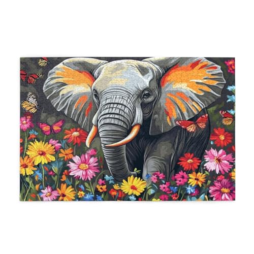 Puzzle 5000 Teile Elefant, Blume Holz XXL Puzzle Erwachsene mit Schachtel und Poster, Schwierige, Herausfordernde und Interessant Spiele für Anfänger, Männer/Frauen Wohndekoration Geschenke 1T-1566 Puzzle 5000 Teile Elefant, Blume Holz XXL Puzzle Erwachsene mit Schachtel und Poster, Schwierige, Herausfordernde und Interessant Spiele für Anfänger, Männer/Frauen Wohndekoration Geschenke 1T-1566 von Tamalsj