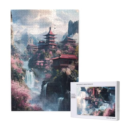 Puzzle 5000 Teile Fallen Klassische Puzzles für Erwachsene Landschaft Anspruchsvolles und Lustig Kreatives Unterhaltungsspiel, Holzpuzzle für Erwachsene Als Feiertage Geschenk fur Frauen 2T-1724 von Tamalsj