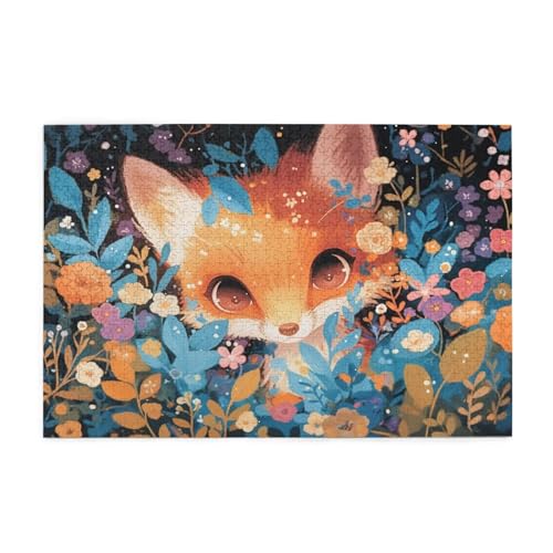 Puzzle 5000 Teile Fuchs, Blume Holz XXL Puzzle Erwachsene mit Schachtel und Poster, Schwierige, Herausfordernde und Interessant Spiele für Anfänger, Geschenke für Männer/Frauen Wohndekoration 1T-672 Puzzle 5000 Teile Fuchs, Blume Holz XXL Puzzle Erwachsene mit Schachtel und Poster, Schwierige, Herausfordernde und Interessant Spiele für Anfänger, Geschenke für Männer/Frauen Wohndekoration 1T-672 von Tamalsj