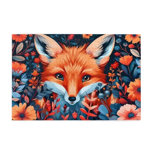 Puzzle 5000 Teile Fuchs, Blume Holz XXL Puzzle Erwachsene mit Schachtel und Poster, Schwierige, Herausfordernde und Interessant Spiele für Anfänger, Geschenke für Männer/Frauen Wohndekoration 1T-1858 Puzzle 5000 Teile Fuchs, Blume Holz XXL Puzzle Erwachsene mit Schachtel und Poster, Schwierige, Herausfordernde und Interessant Spiele für Anfänger, Geschenke für Männer/Frauen Wohndekoration 1T-1858 von Tamalsj