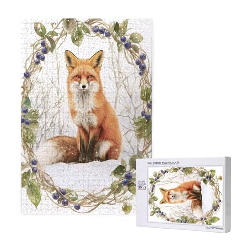 Puzzle 5000 Teile Fuchs Klassische Puzzles für Erwachsene Landschaft Anspruchsvolles und Lustig Kreatives Unterhaltungsspiel, Holzpuzzle für Erwachsene Als Feiertage Geschenk fur Frauen 2T-1850 von Tamalsj