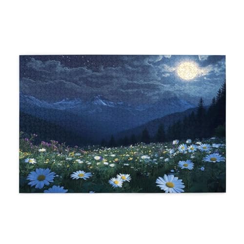 Puzzle 5000 Teile Gänseblümchen, Mond Holz XXL Puzzle Erwachsene mit Schachtel und Poster, Schwierige, Herausfordernde und Interessant Spiele für Anfänger, Frauen Wohndekoration Geschenke 1T-106 Puzzle 5000 Teile Gänseblümchen, Mond Holz XXL Puzzle Erwachsene mit Schachtel und Poster, Schwierige, Herausfordernde und Interessant Spiele für Anfänger, Frauen Wohndekoration Geschenke 1T-106 von Tamalsj