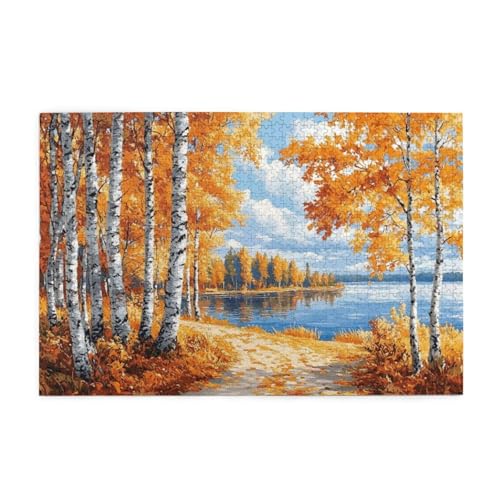 Puzzle 5000 Teile Herbst, Landschaft Holz XXL Puzzle Erwachsene mit Schachtel und Poster, Schwierige, Herausfordernde und Interessant Spiele für Anfänger, Frauen Wohndekoration Geschenke 1T-1206 Puzzle 5000 Teile Herbst, Landschaft Holz XXL Puzzle Erwachsene mit Schachtel und Poster, Schwierige, Herausfordernde und Interessant Spiele für Anfänger, Frauen Wohndekoration Geschenke 1T-1206 von Tamalsj