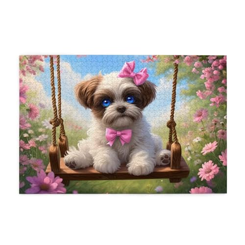 Puzzle 5000 Teile Hund, Blume Holz XXL Puzzle Erwachsene mit Schachtel und Poster, Schwierige, Herausfordernde und Interessant Spiele für Anfänger, Geschenke für Männer/Frauen Wohndekoration 1T-1822 Puzzle 5000 Teile Hund, Blume Holz XXL Puzzle Erwachsene mit Schachtel und Poster, Schwierige, Herausfordernde und Interessant Spiele für Anfänger, Geschenke für Männer/Frauen Wohndekoration 1T-1822 von Tamalsj