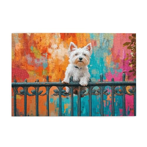 Puzzle 5000 Teile Hund, Bunt Holz XXL Puzzle Erwachsene mit Schachtel und Poster, Schwierige, Herausfordernde und Interessant Spiele für Anfänger, Geschenke für Männer/Frauen Wohndekoration 1T-1478 Puzzle 5000 Teile Hund, Bunt Holz XXL Puzzle Erwachsene mit Schachtel und Poster, Schwierige, Herausfordernde und Interessant Spiele für Anfänger, Geschenke für Männer/Frauen Wohndekoration 1T-1478 von Tamalsj