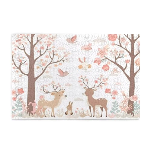 Puzzle 5000 Teile Karikatur, REH Holz XXL Puzzle Erwachsene mit Schachtel und Poster, Schwierige, Herausfordernde und Interessant Spiele für Anfänger, Männer/Frauen Wohndekoration Geschenke 1T-1422 Puzzle 5000 Teile Karikatur, REH Holz XXL Puzzle Erwachsene mit Schachtel und Poster, Schwierige, Herausfordernde und Interessant Spiele für Anfänger, Männer/Frauen Wohndekoration Geschenke 1T-1422 von Tamalsj