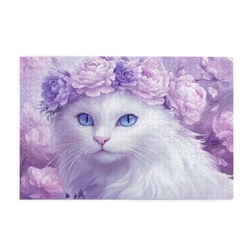 Puzzle 5000 Teile Katze, Blume Holz XXL Puzzle Erwachsene mit Schachtel und Poster, Schwierige, Herausfordernde und Interessant Spiele für Anfänger, Geschenke für Männer/Frauen Wohndekoration 1T-1307 Puzzle 5000 Teile Katze, Blume Holz XXL Puzzle Erwachsene mit Schachtel und Poster, Schwierige, Herausfordernde und Interessant Spiele für Anfänger, Geschenke für Männer/Frauen Wohndekoration 1T-1307 von Tamalsj